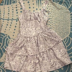 Floral Kids Dress in Purple